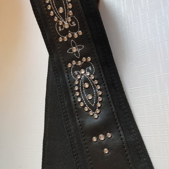 Wellness Belts Weighted Fashion Belt Women's 42M Black with Bling - Picture 5 of 10